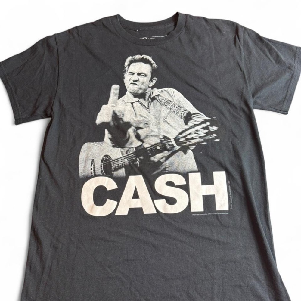 Jim Marshall Clothing Johnny Cash San Quentin Graphic T-Shirt Black Medium